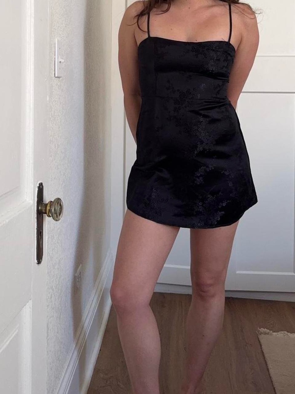 Realisation Par Emilie Silk Embossed Mini Dress